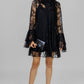 VESTIDO LACE TIE-NECK