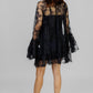 VESTIDO LACE TIE-NECK