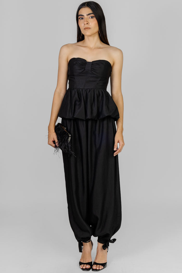 CONJUNTO PEPLUM NEGRO
