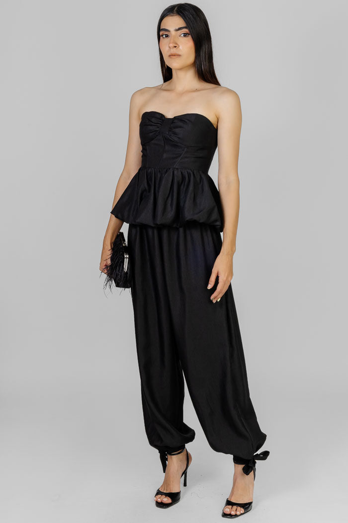 CONJUNTO PEPLUM NEGRO