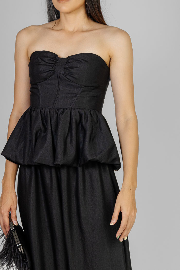 CONJUNTO PEPLUM NEGRO