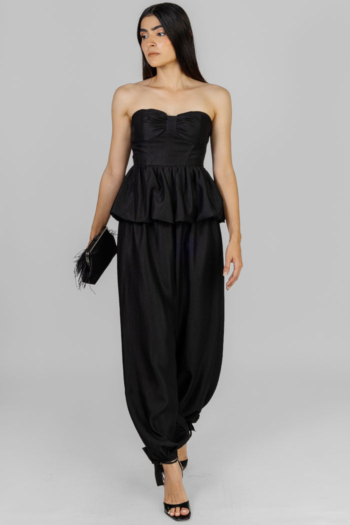 CONJUNTO PEPLUM NEGRO
