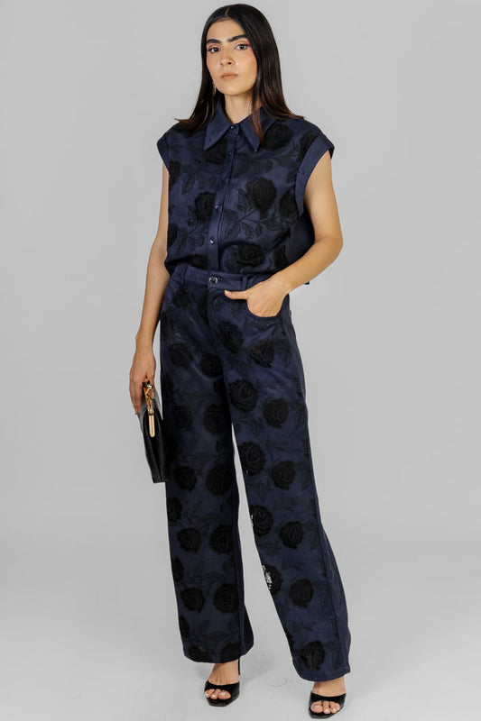 CONJUNTO FLORAL TEXTURIZADO