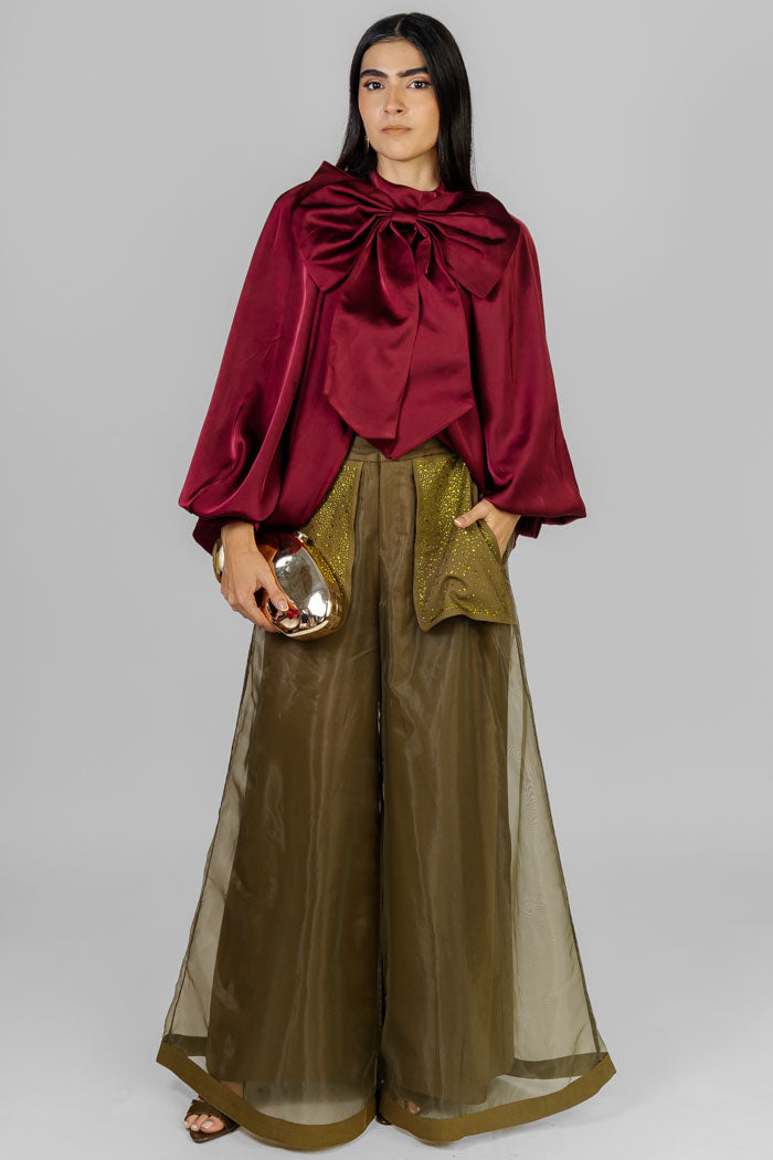 BLUSA LAZO ELEGANTE