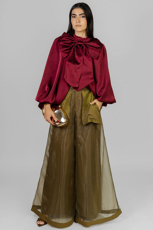 BLUSA LAZO ELEGANTE