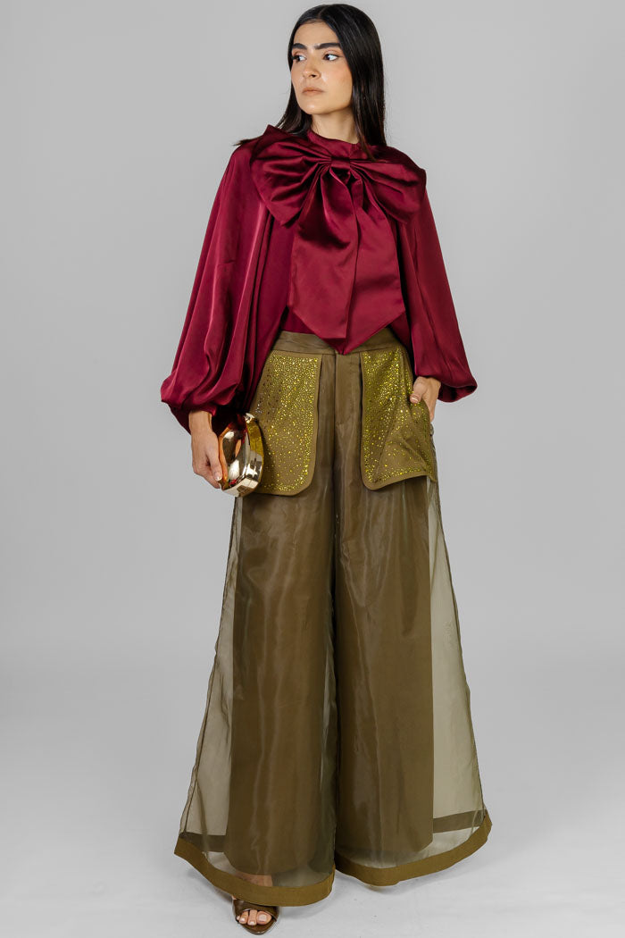 BLUSA LAZO ELEGANTE