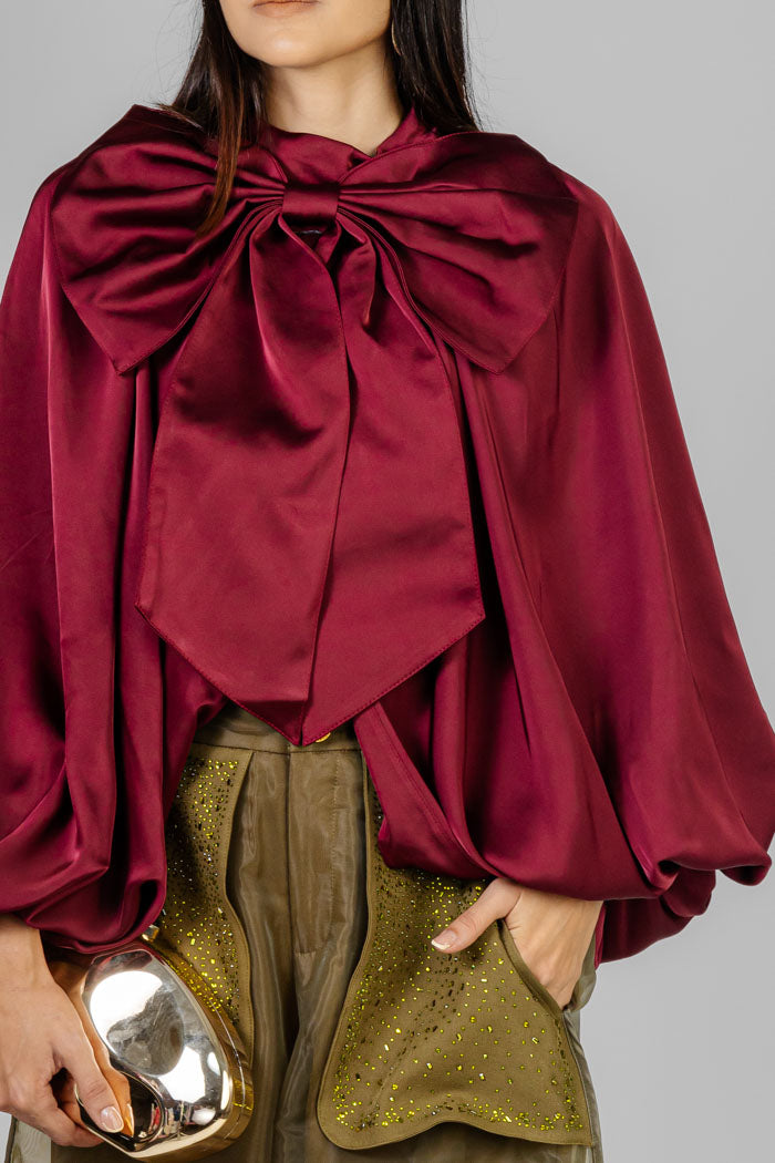 BLUSA LAZO ELEGANTE