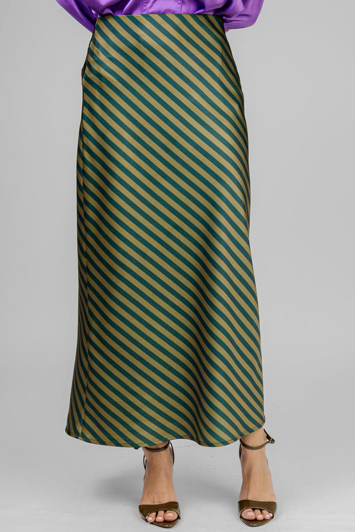FALDA MIDI STRIPED