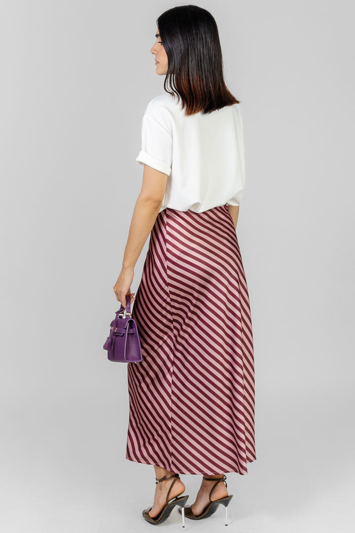 FALDA MIDI STRIPED