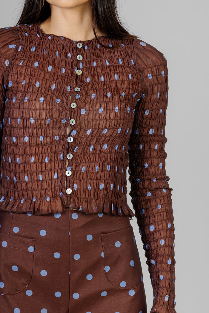 CONJUNTO DOT SMOCKED