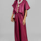 CONJUNTO VINO SATINADO