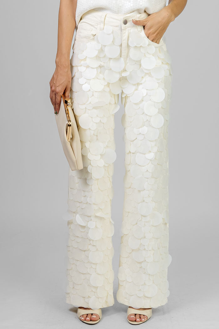 PANTALÓN SEQUIN DETAIL