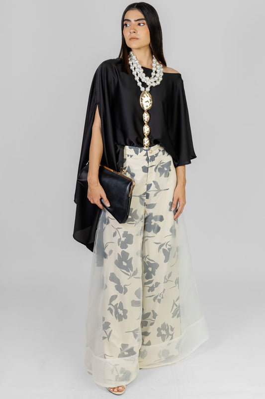 PANTALÓN PALAZZO FLORAL