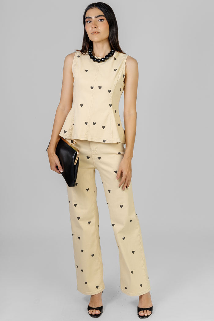 CONJUNTO HEART PRINT
