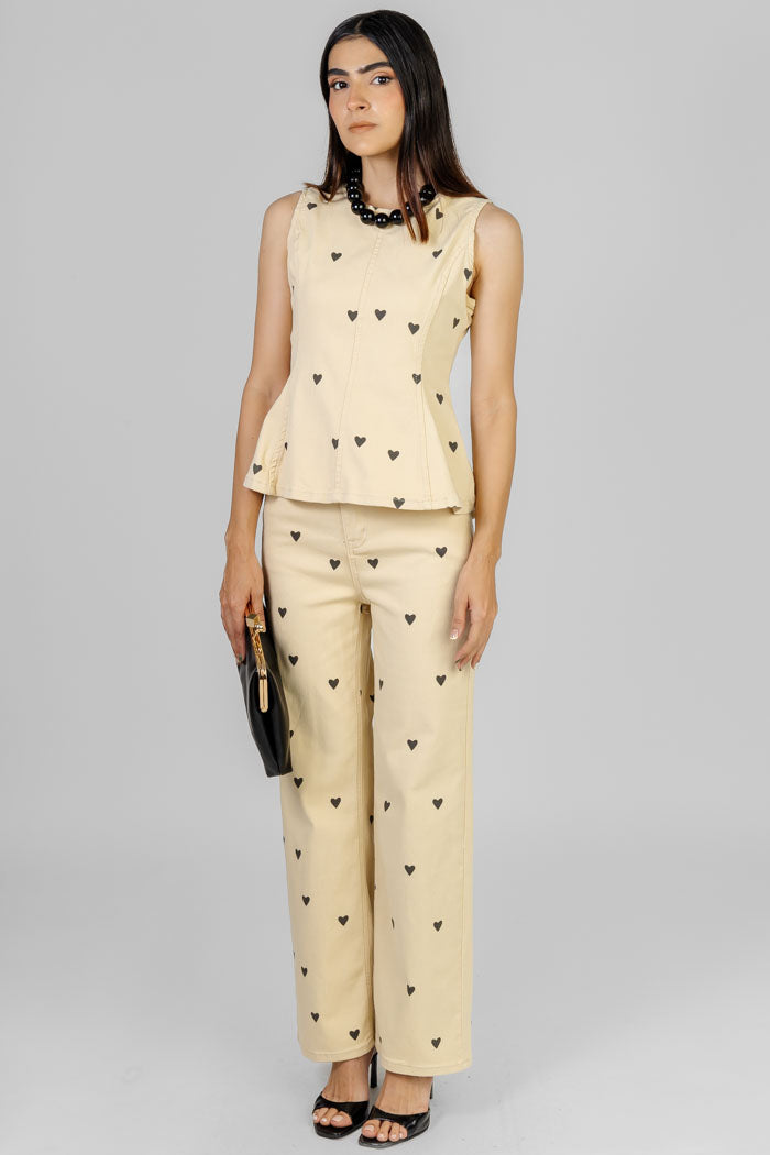 CONJUNTO HEART PRINT