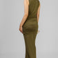 VESTIDO LARGO DRAPEADO