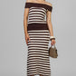 CONJUNTO TEJIDO RAYA MOKA