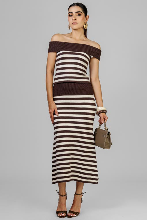 CONJUNTO TEJIDO RAYA MOKA