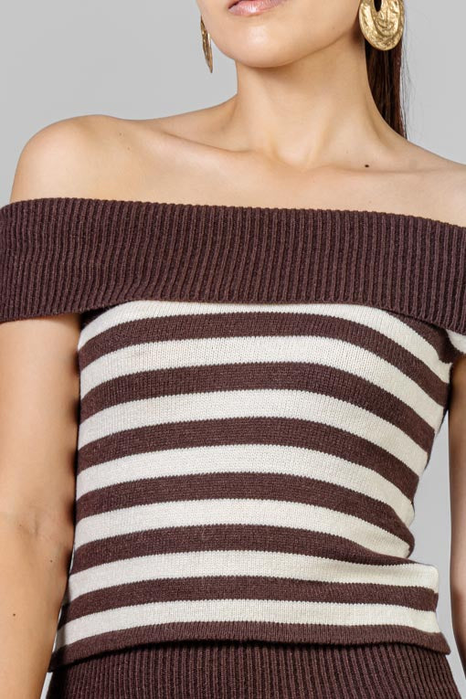CONJUNTO TEJIDO RAYA MOKA