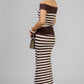CONJUNTO TEJIDO RAYA MOKA