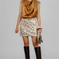 FALDA LENTEJUELA BEIGE