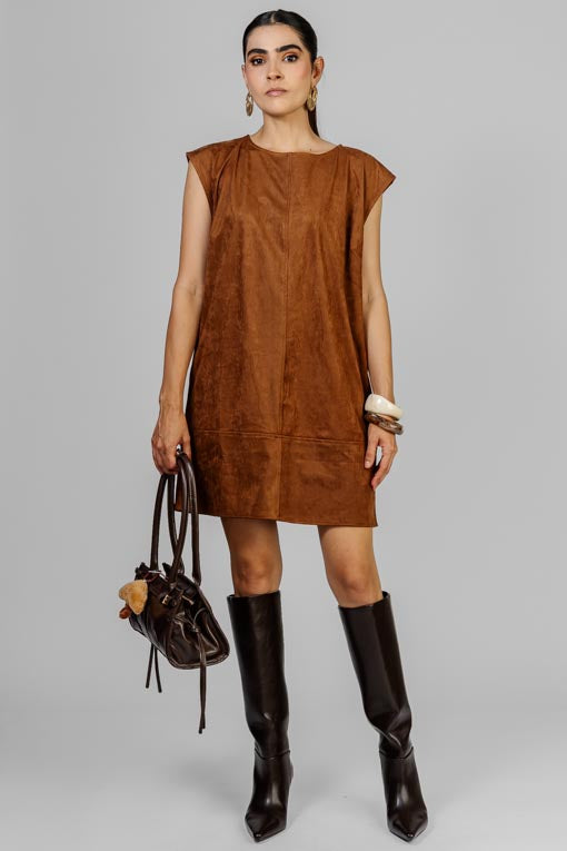 VESTIDO GAMUZA MOÑOS