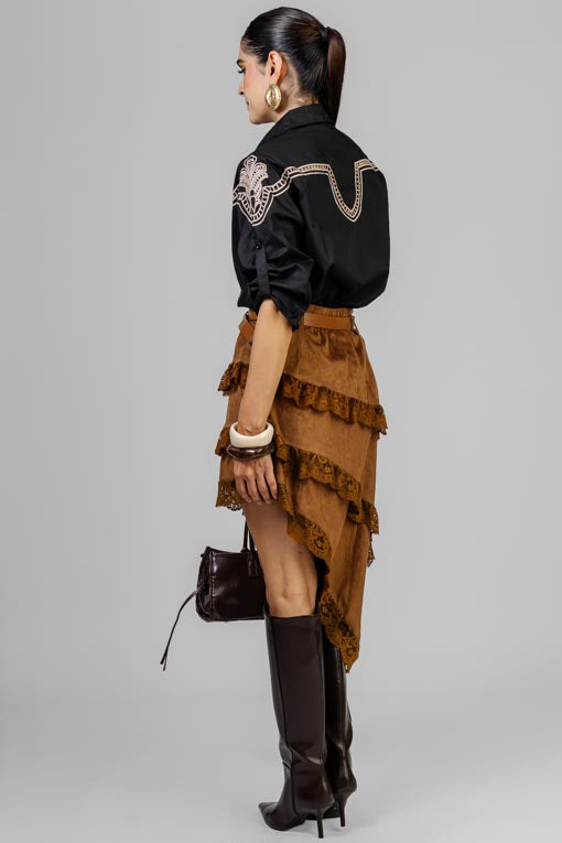 CAMISA BORDADO BEIGE