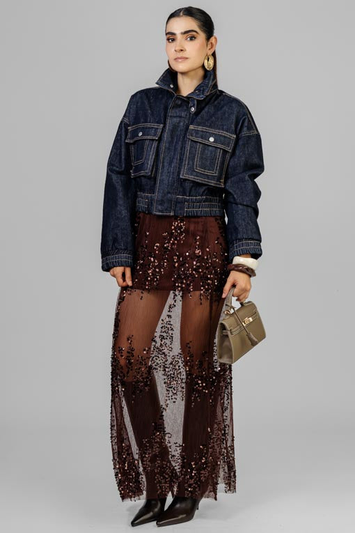 CHAQUETA MEZCLILLA BOMBER