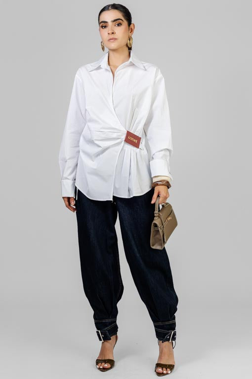BLUSA DRAPEADO LATERAL