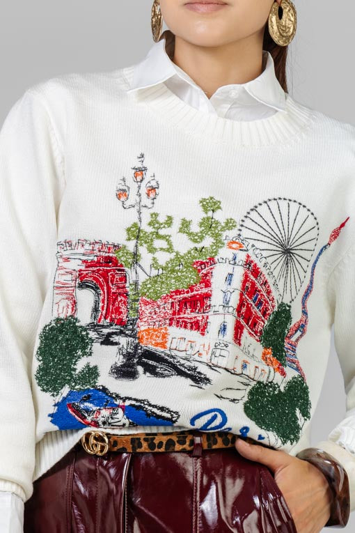 SUETER BORDADO PARIS