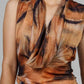 VESTIDO ESTAMPADO TONOS TIERRA