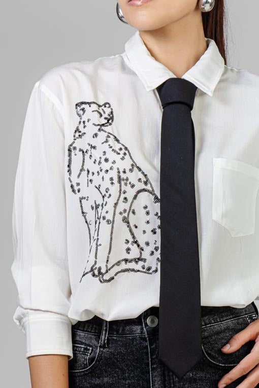 CAMISA LEOPARDO LENTEJUELA
