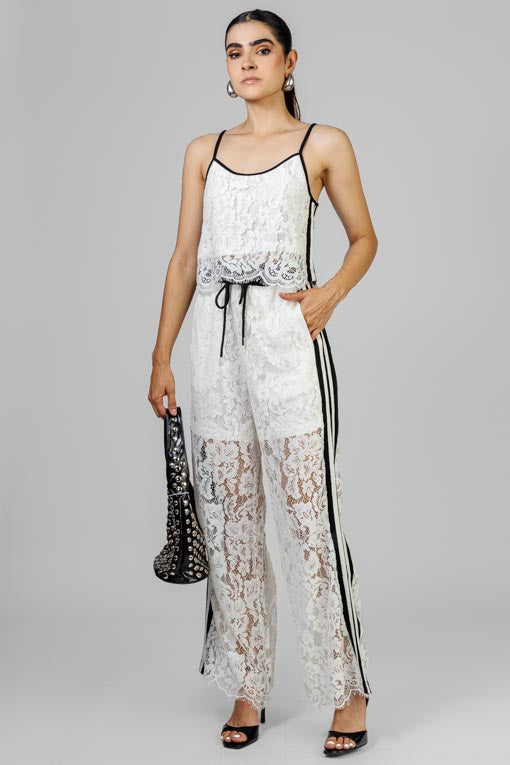 CONJUNTO ENCAJE BLANCO