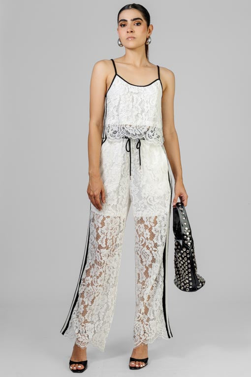 CONJUNTO ENCAJE BLANCO