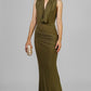 VESTIDO LARGO DRAPEADO