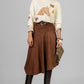 FALDA GAMUZA CINTO ZIGZAG