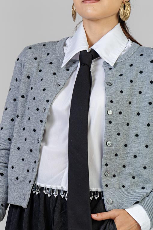SUETER GRIS POLKA