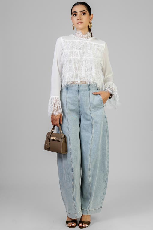 BLUSA BLANCA ENCAJES