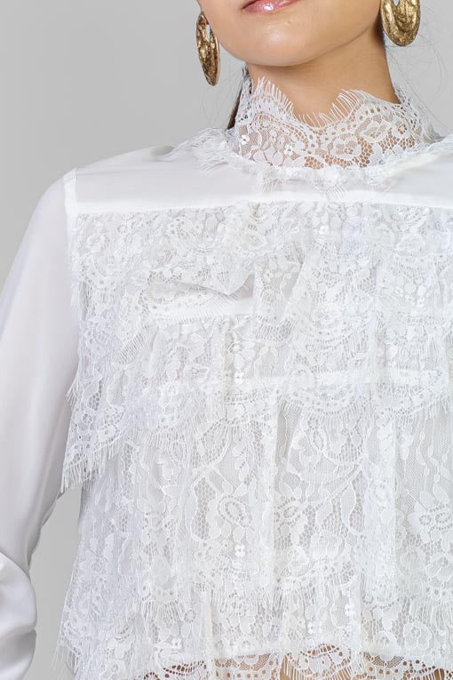 BLUSA BLANCA ENCAJES