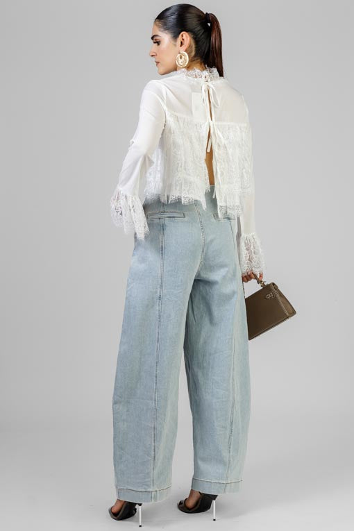 BLUSA BLANCA ENCAJES