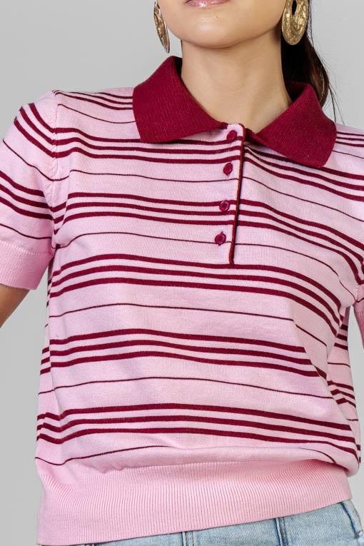 BLUSA POLO TEJIDO