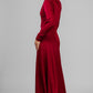 VESTIDO BURGUNDY MANGA LARGA