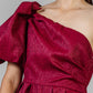 VESTIDO MANGA ABULLONADA