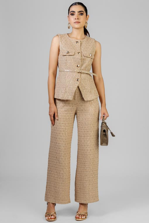 CONJUNTO TWEED CON LENTEJUELA