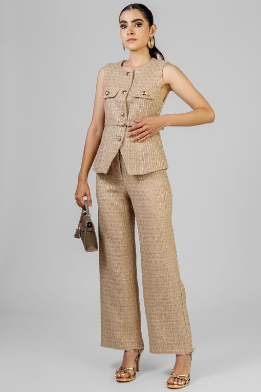 CONJUNTO TWEED CON LENTEJUELA