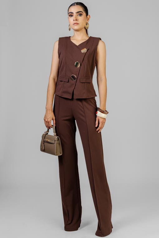 CONJUNTO CHALECO BOTONES