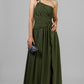 VESTIDO ASIMETRICO HEBILLA