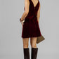 VESTIDO VELVET BURGUNDY
