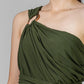 VESTIDO ASIMETRICO HEBILLA