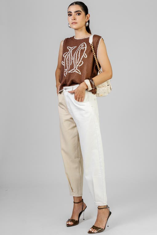 PANTALON JOGGER BICOLOR